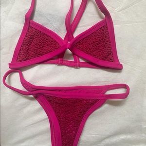 Posh Pua pink crochet set